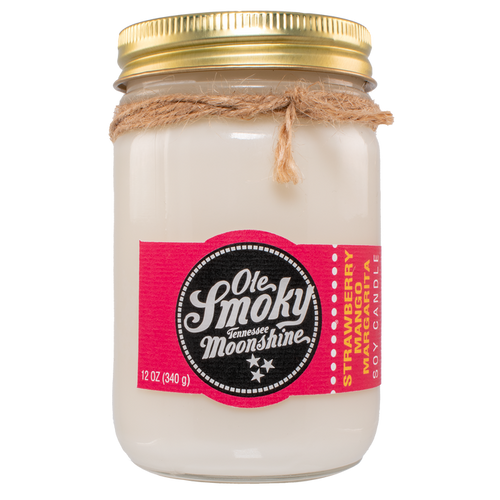 12oz MASON JAR CANDLE - STRAWBERRY MANGO MARGARITA