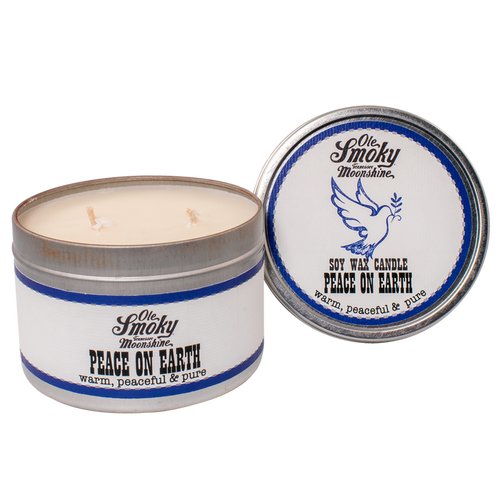16oz TIN CANDLE - PEACE ON EARTH