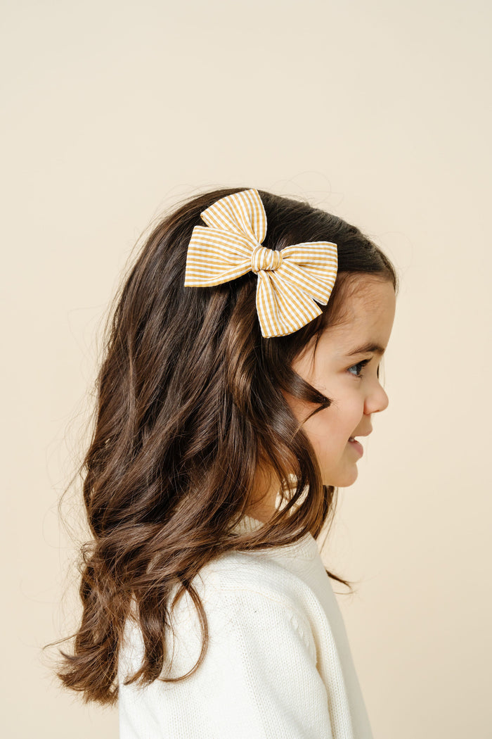 Adventure Bow - Butterscotch Gingham