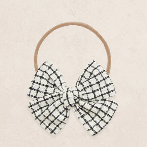 Adventure Bow - Charcoal Grid
