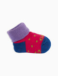 Babbucce bambino cotone rosso fantasia pois - Gallo 1927 - Official Online Shop