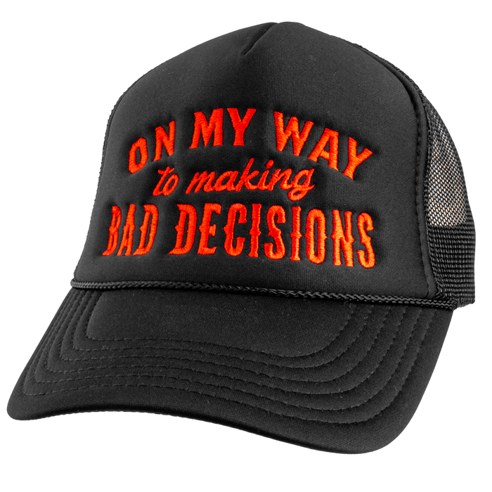 BAD DECISIONS FOAM TRUCKER HAT