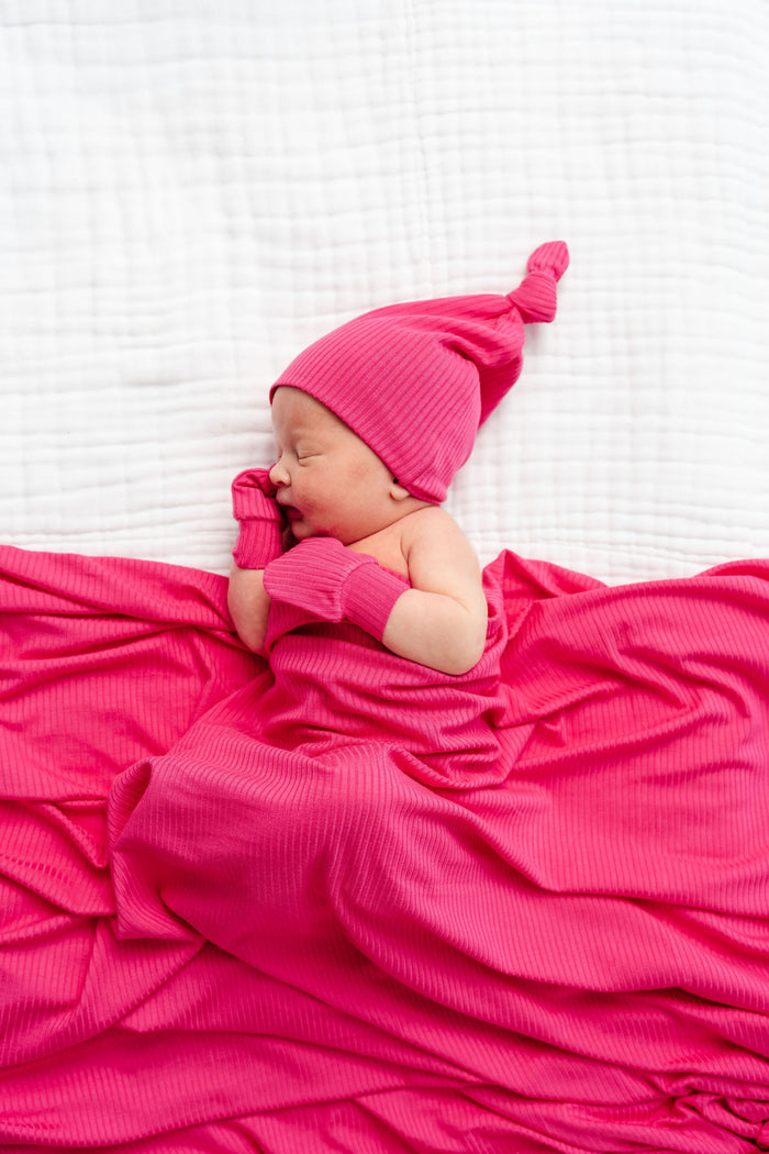 Barbie Ribbed Top Knot Hat