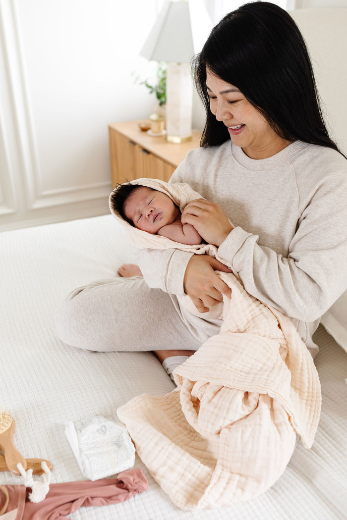 Bath - Baby/Toddler Hooded Towel - Cream