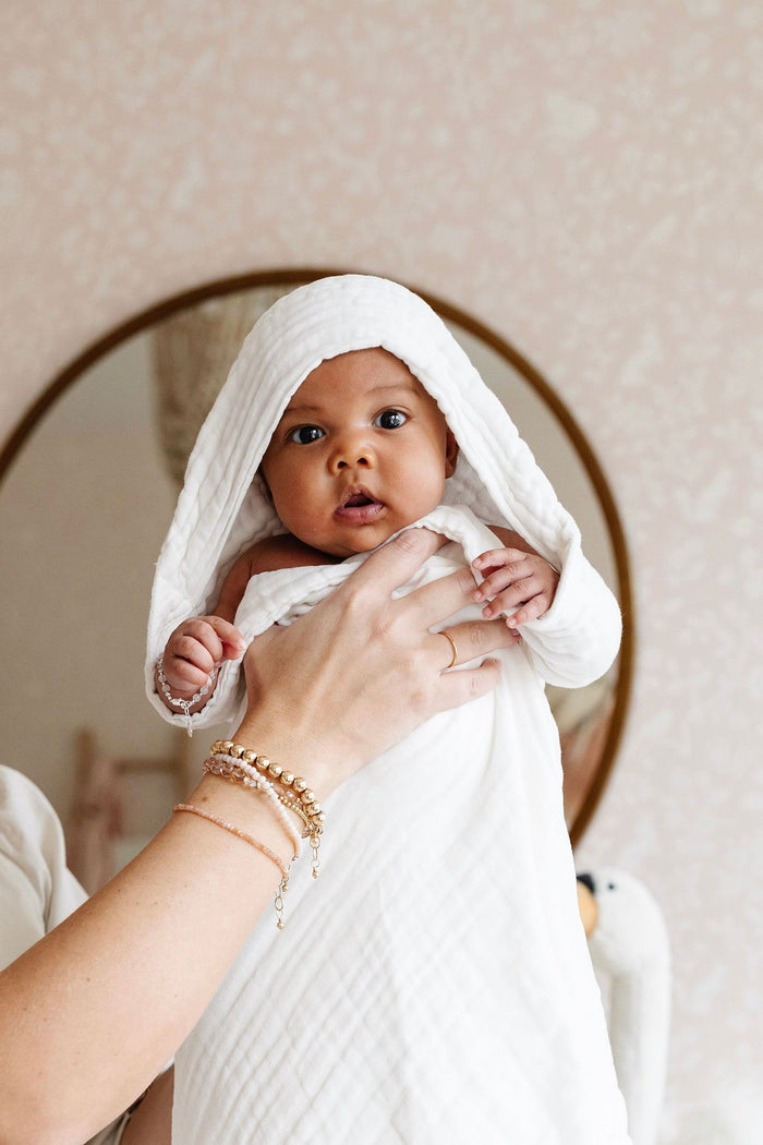 Bath - Baby/Toddler Hooded Towel - White