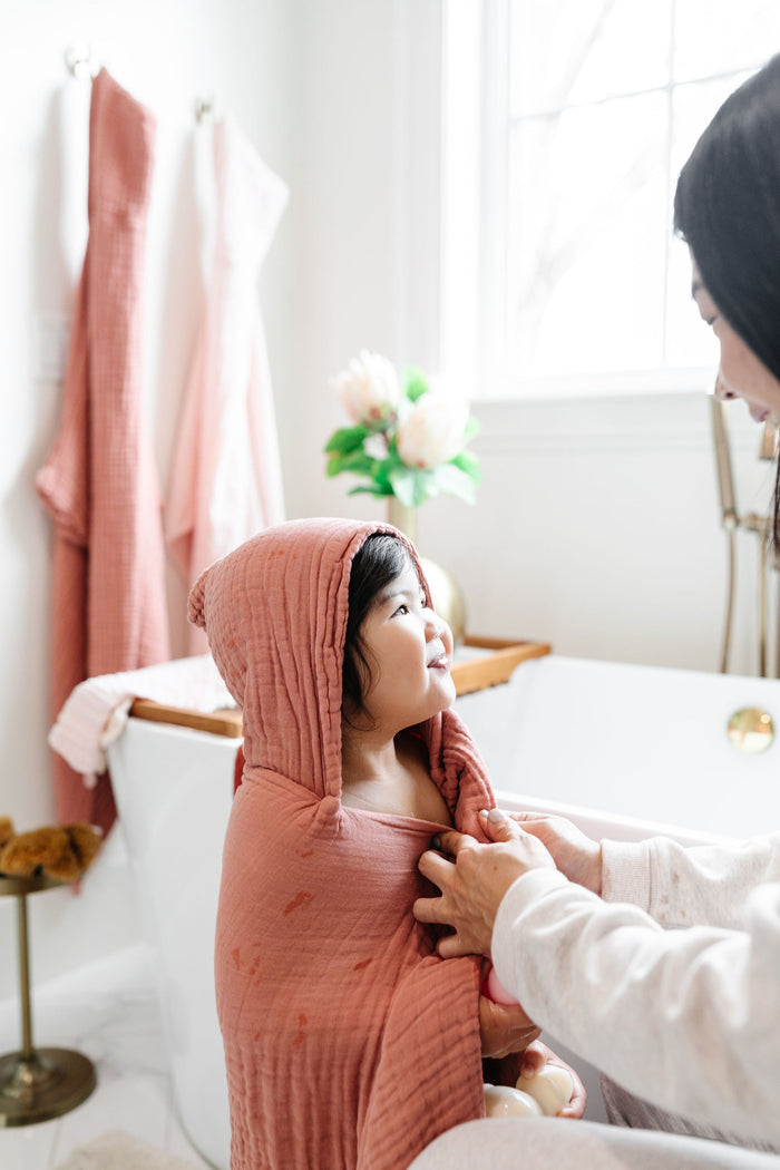Bath - Child Hooded Towel - Rose