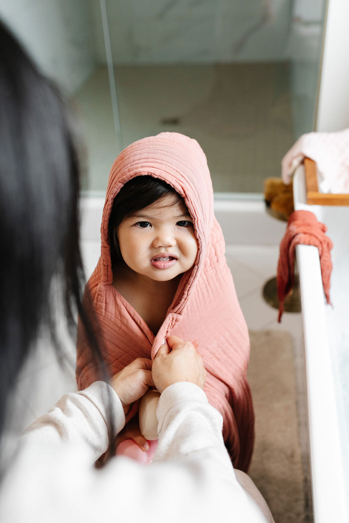Bath - Child Hooded Towel - Rose