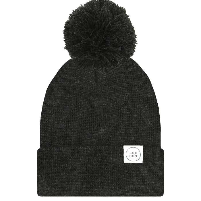 Beanie - Heathered Black