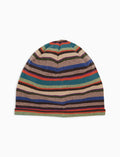 Berretto unisex pile beige righe multicolor - Gallo 1927 - Official Online Shop