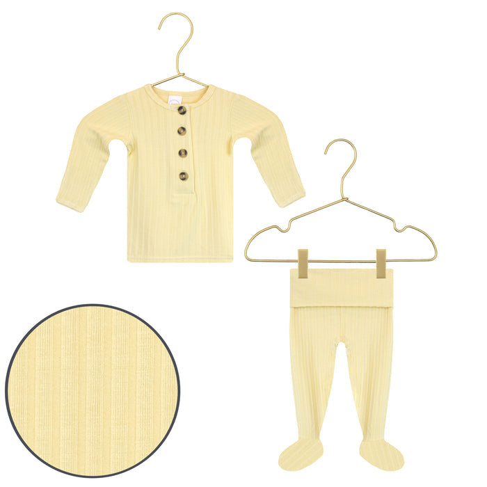 Birdie Ribbed Top + Bottoms