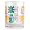 BOOZE AND BLOOMS ROCKS GLASS