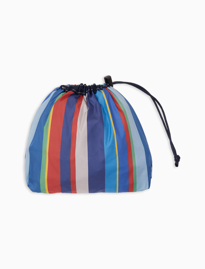 Borsone superlight pocket unisex righe multicolor blu con nastro spigato - Gallo 1927 - Official Online Shop