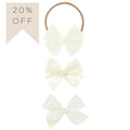 Bow 3 Pack: Cream
