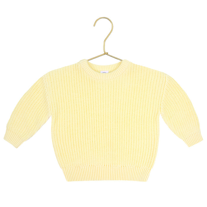 Butter Yellow Sweater / Newborn-3 Month