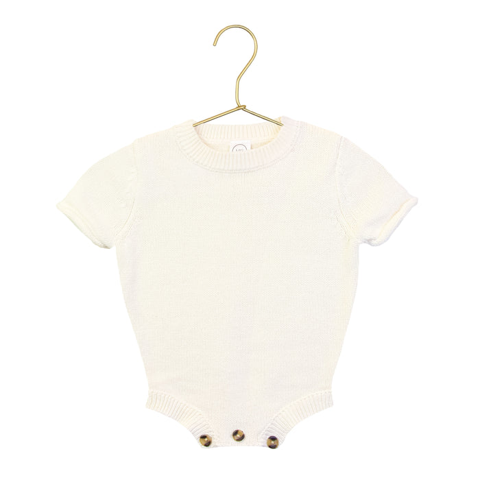 Bow Embroidery - Knit Onesie