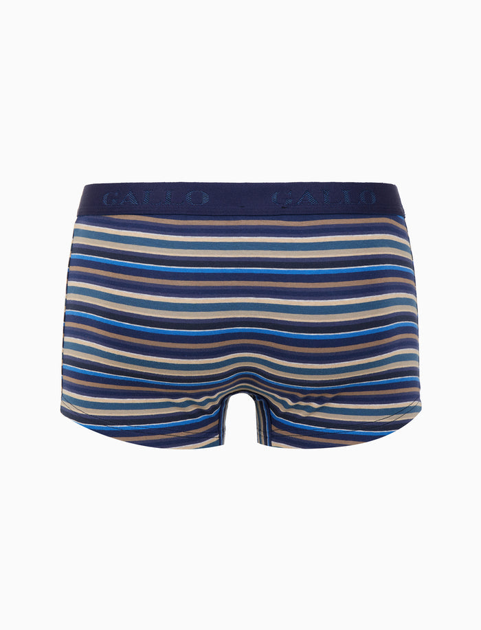 Boxer intimo uomo cotone blu righe multicolor - Gallo 1927 - Official Online Shop