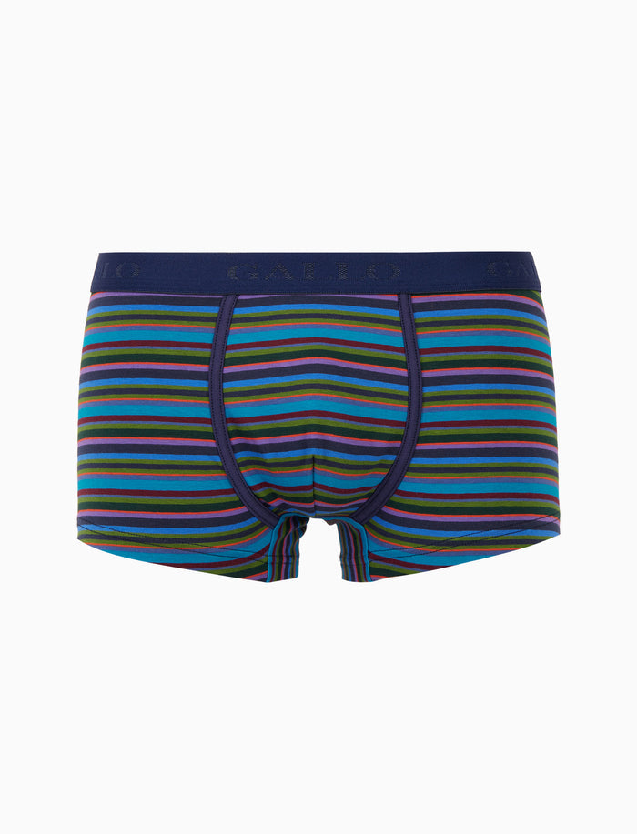 Boxer intimo uomo cotone righe multicolor blu