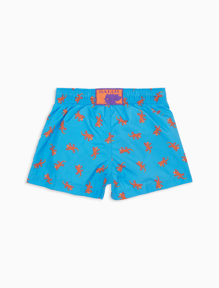 Boxer mare bambino fantasia geko su fondo azzurro - Gallo 1927 - Official Online Shop
