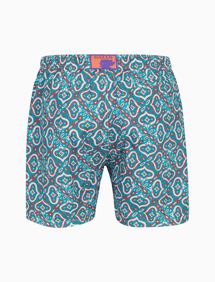 Boxer mare uomo fantasia bandana color pavone - Gallo 1927 - Official Online Shop