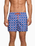 Boxer mare uomo fantasia geometrico azzurro - Gallo 1927 - Official Online Shop
