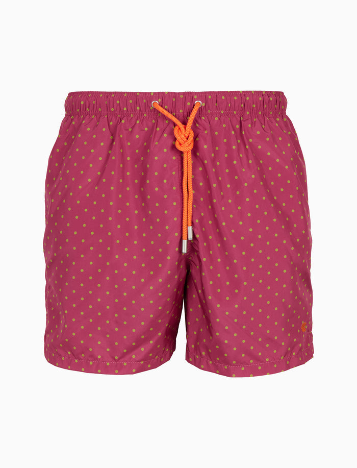 Boxer mare uomo fantasia pois fucsia - Gallo 1927 - Official Online Shop