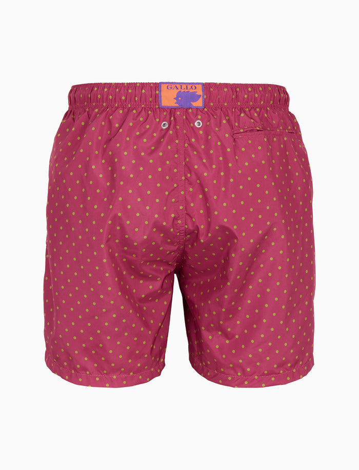 Boxer mare uomo fantasia pois fucsia - Gallo 1927 - Official Online Shop