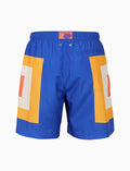 Boxer mare uomo fantasia quadri concentrici blu - Gallo 1927 - Official Online Shop