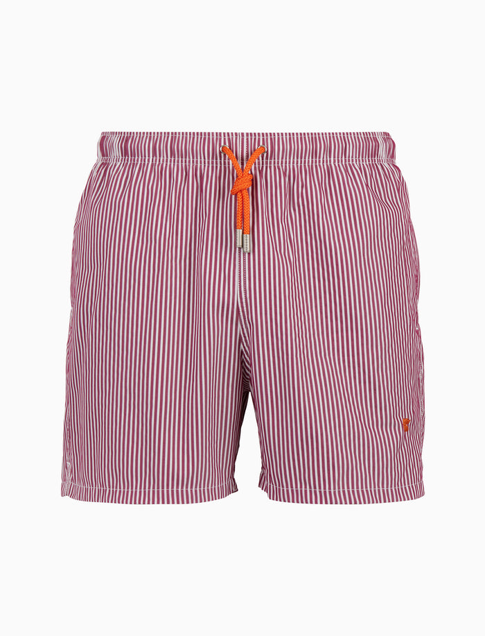 Boxer mare uomo fantasia seersucker bordò - Gallo 1927 - Official Online Shop