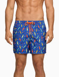 Boxer mare uomo fantasia skateboard su fondo blu - Gallo 1927 - Official Online Shop