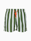 Boxer mare uomo righe bicolore verde - Gallo 1927 - Official Online Shop