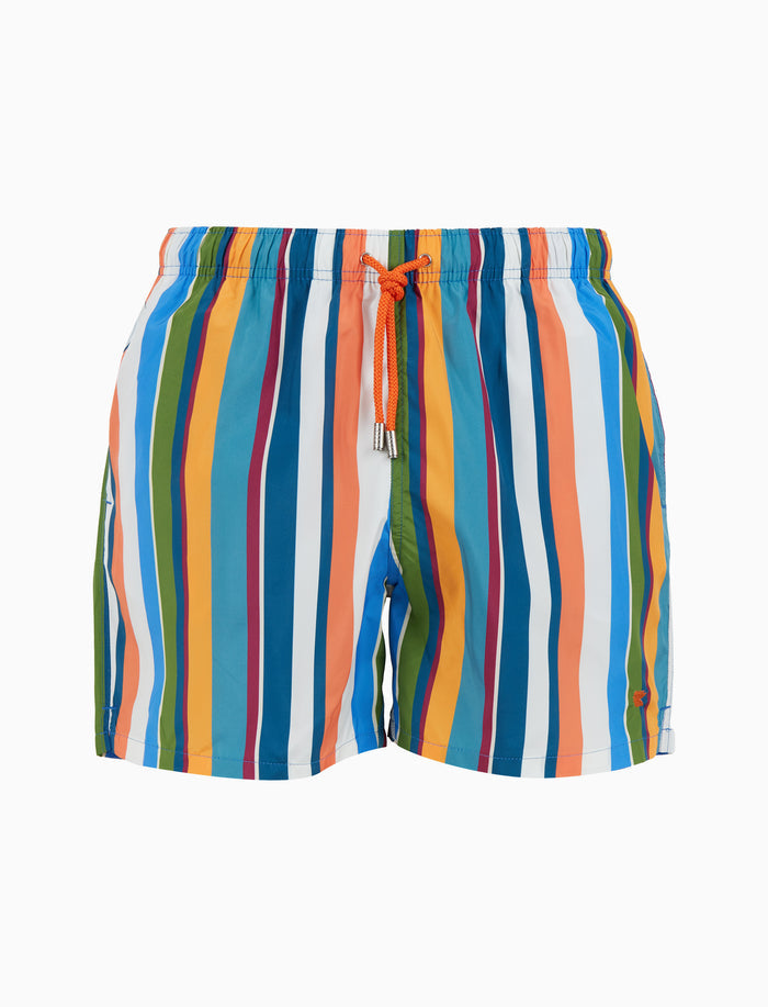 Boxer mare uomo righe multicolor bianco - Gallo 1927 - Official Online Shop