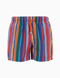Boxer mare uomo righe multicolor rosso - Gallo 1927 - Official Online Shop