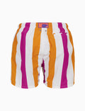 Boxer mare uomo righe tricolor fucsia - Gallo 1927 - Official Online Shop