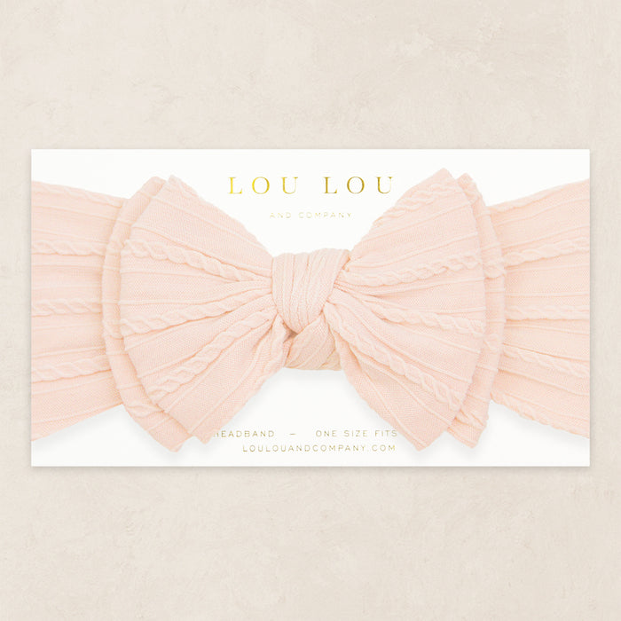 Cable Knit Headband - Ballerina
