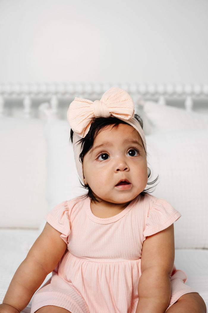 Cable Knit Headband - Blush