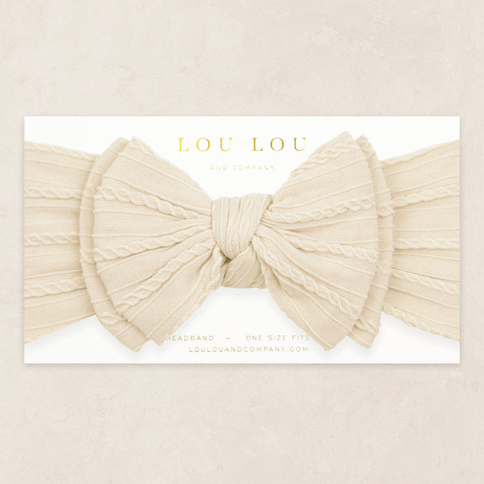 Cable Knit Headband - Oat