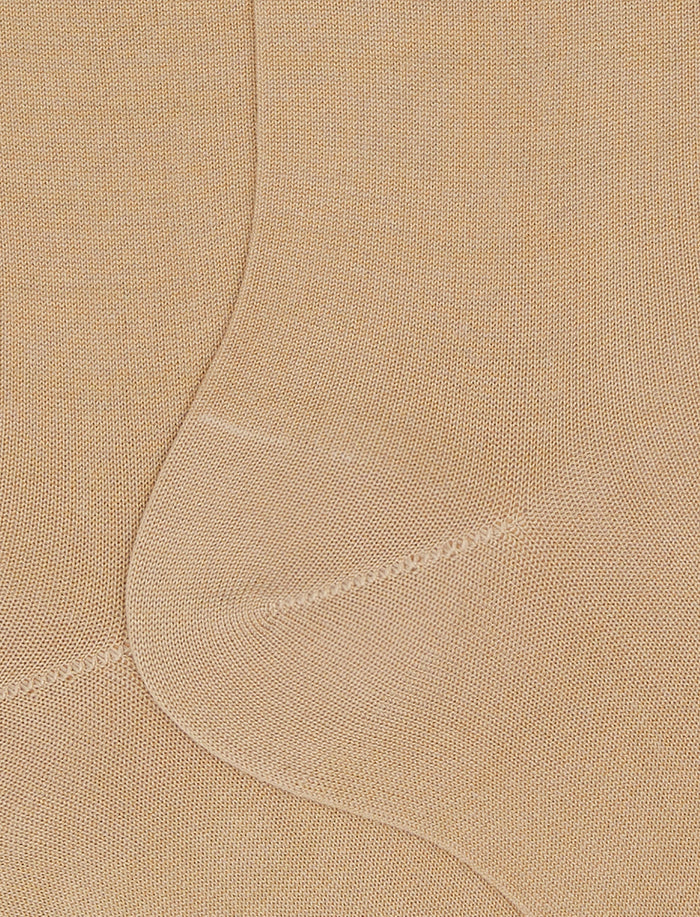 Calze corte uomo cotone tinta unita beige - Gallo 1927 - Official Online Shop