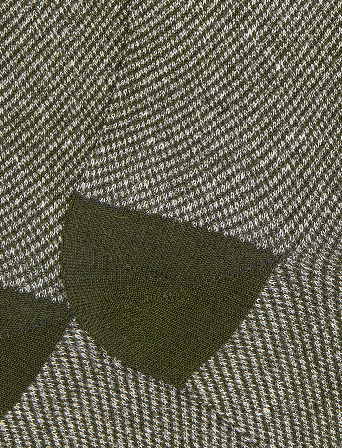Calze corte uomo cotone tinta unita effetto jeans verde - Gallo 1927 - Official Online Shop