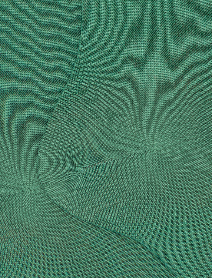 Calze corte uomo cotone tinta unita verde - Gallo 1927 - Official Online Shop
