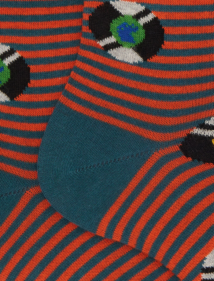 Calze corte uomo cotone verde fantasia dischi vinile - Gallo 1927 - Official Online Shop