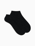 Calze fantasmini donna cashmere antracite tinta unita - Gallo 1927 - Official Online Shop