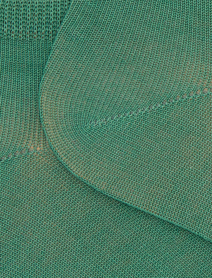 Calze fantasmini uomo cotone tinta unita verde - Gallo 1927 - Official Online Shop