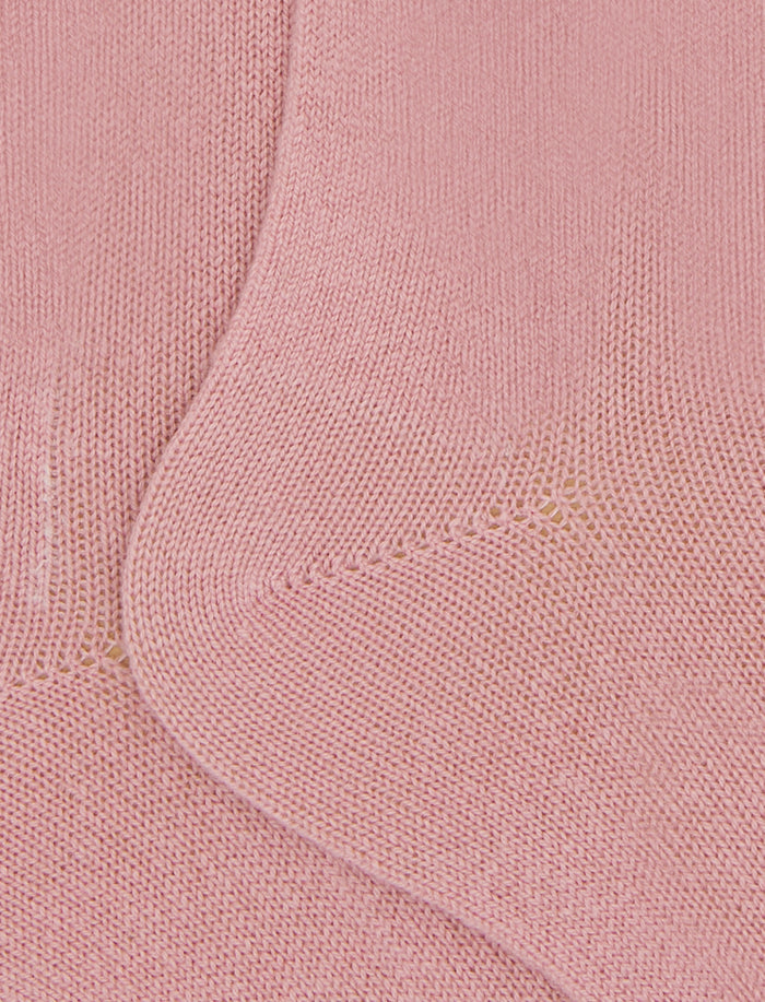 Calze lunghe donna cashmere rosa tinta unita - Gallo 1927 - Official Online Shop