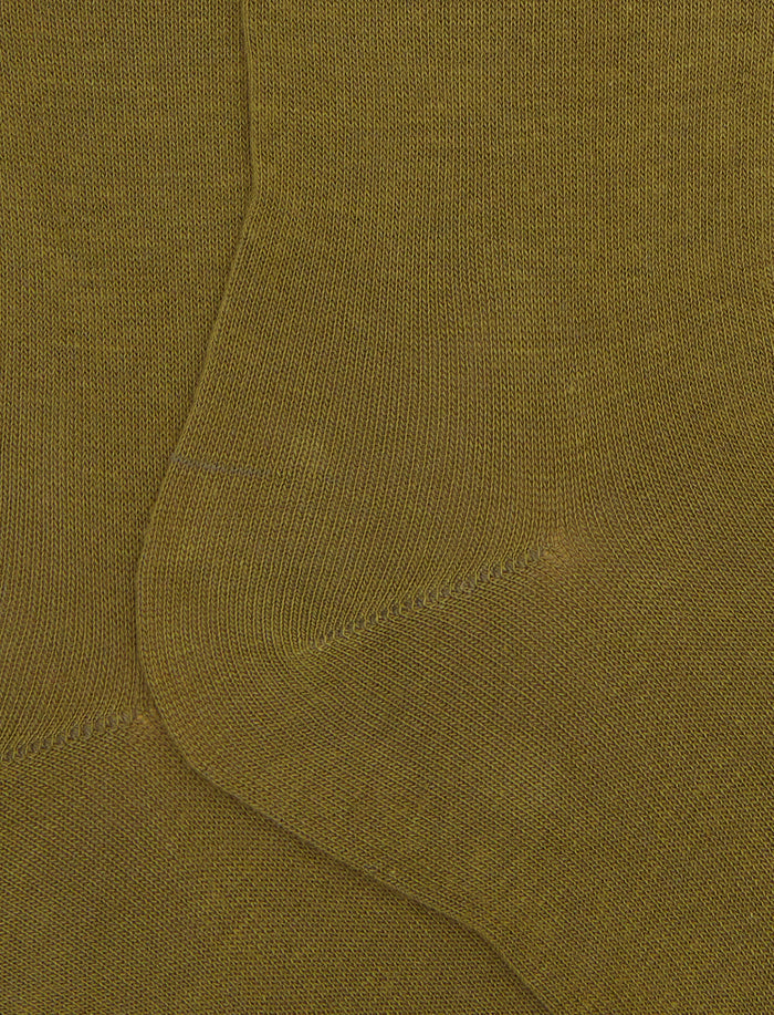 Calze lunghe donna cotone verde tinta unita - Gallo 1927 - Official Online Shop