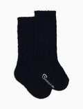 Calze lunghe traforate bambino cotone blu tinta unita - Gallo 1927 - Official Online Shop