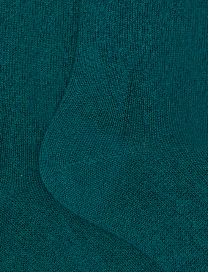 Calze lunghe uomo cashmere blu tinta unita - Gallo 1927 - Official Online Shop