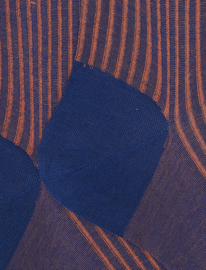 Calze lunghe uomo cotone blu vanisé - Gallo 1927 - Official Online Shop