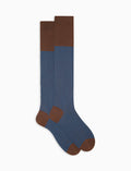 Calze lunghe uomo cotone righe windsor marrone - Gallo 1927 - Official Online Shop