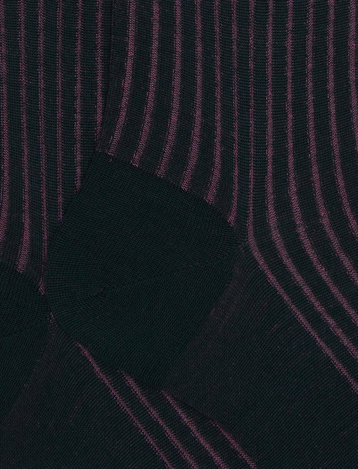 Calze lunghe uomo lana e cotone verde vanisé - Gallo 1927 - Official Online Shop