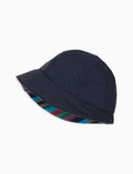 Cappello donna antipioggia blu tinta unita